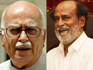 Advani and Rajinikanth Advani and Rajinikanth