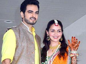 Esha Deol with his husband Esha Deol with his husband