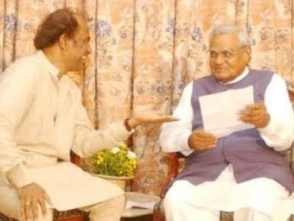 வாஜ்பாயுடன் ரஜினி