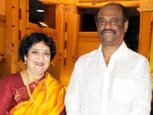 Rajini with Latha Rajini with Latha