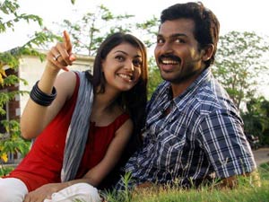 Kajal and karthi Kajal and karthi