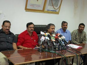 Theater owners press meet Theater owners press meet