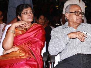 Director Balachandar's and daughter Pushpa Kandasamy Director Balachandar's and daughter Pushpa Kandasamy