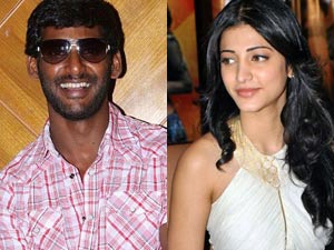 Vishal and Shruti Hassan Vishal and Shruti Hassan