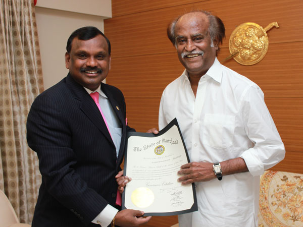Rajini with Dr Rajan Natarajan Rajini with Dr Rajan Natarajan