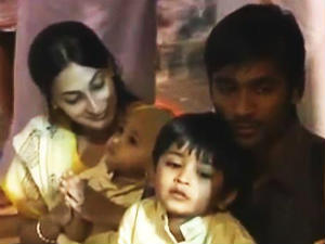 Dhanush and his family Dhanush and his family