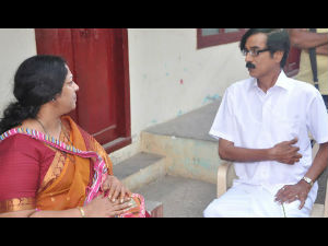 Actor-Director Manobala's moment with Kamal Actor-Director Manobala's moment with Kamal