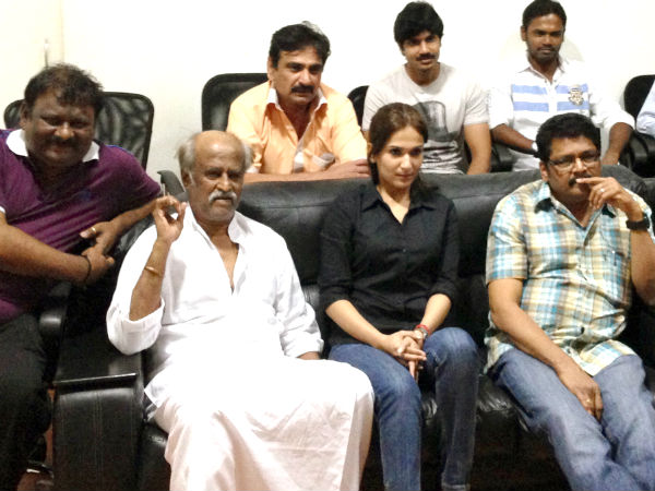 Rajini praises Soundarya for Kochadaiyaan's making Rajini praises Soundarya for Kochadaiyaan's making