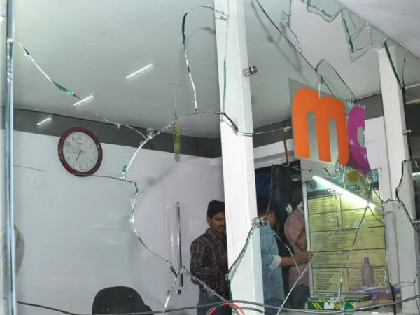 TV Artists Attack MAA TV Office TV Artists Attack MAA TV Office