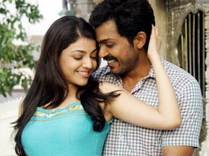 Kajal agarwal and Karthi Kajal agarwal and Karthi