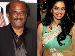Rajini and Sridevi Rajini and Sridevi