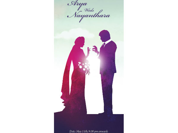 Arya weds Nayanthara on May 11 Arya weds Nayanthara on May 11