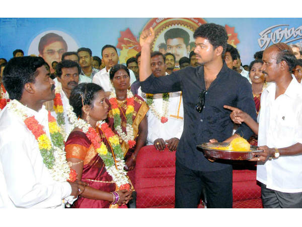 Vijay conducts mass marriage in Trichy Vijay conducts mass marriage in Trichy