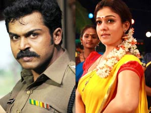 Karthi and Nayanthara Karthi and Nayanthara