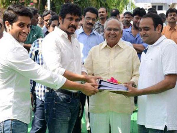 Akkineni Family Multi-starrer Manam movie launch Akkineni Family Multi-starrer Manam movie launch