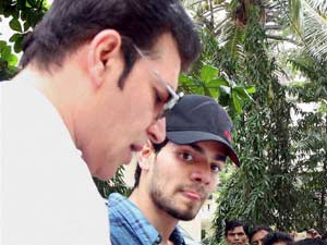 Aditya Pancholi and his son Sooraj Aditya Pancholi and his son Sooraj