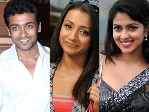 Trisha or Amala.. who will shake leg with Surya? Trisha or Amala.. who will shake leg with Surya?