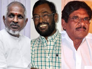 Ilayarajaa , Manivannan and Bharathiraja Ilayarajaa , Manivannan and Bharathiraja