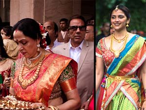 Hemamalini’s Younger Daughter engagement on Mumbai Hemamalini’s Younger Daughter engagement on Mumbai