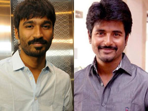 Dhanush and Sivakarthikeyan Dhanush and Sivakarthikeyan