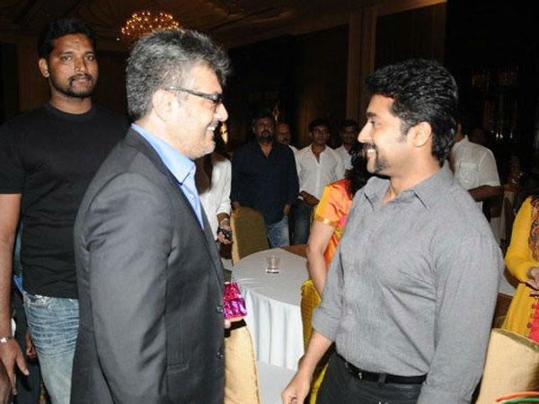 Suriya in awe of Ajith Suriya in awe of Ajith
