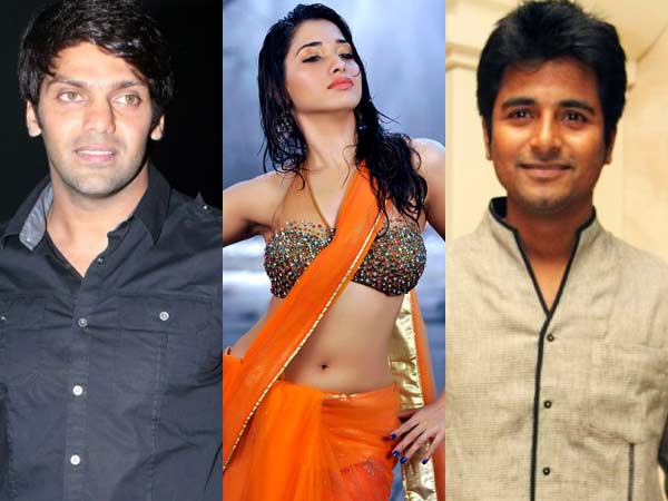 Arya,Tamanna and Sivakarthikeyan Arya,Tamanna and Sivakarthikeyan