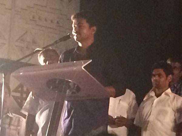 Vijay's 'fearless' speech at Jilla event Vijay's 'fearless' speech at Jilla event