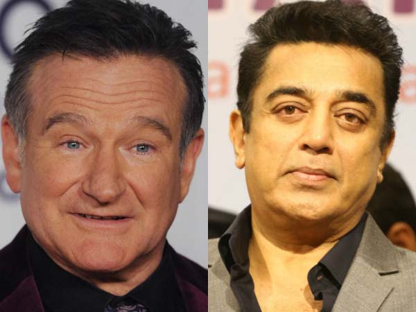 Kamal Hassan's condolence to Robin Williams Kamal Hassan's condolence to Robin Williams