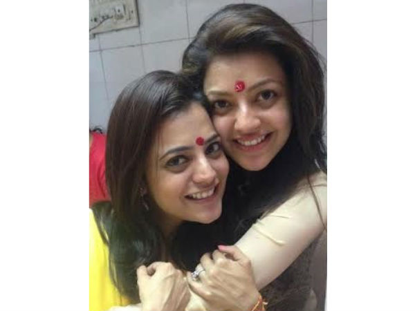 Kajal surprises sister Nisha Agarwal Kajal surprises sister Nisha Agarwal