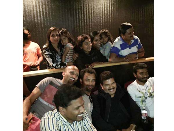 Shankar watches O Kadhal Kanmani at US Shankar watches O Kadhal Kanmani at US
