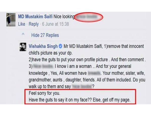Vishaka Singh's bold comment goes viral in FB Vishaka Singh's bold comment goes viral in FB