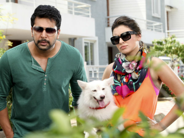 Jayam Ravi mobbed during Romeo Juliet Theater visit Jayam Ravi mobbed during Romeo Juliet Theater visit