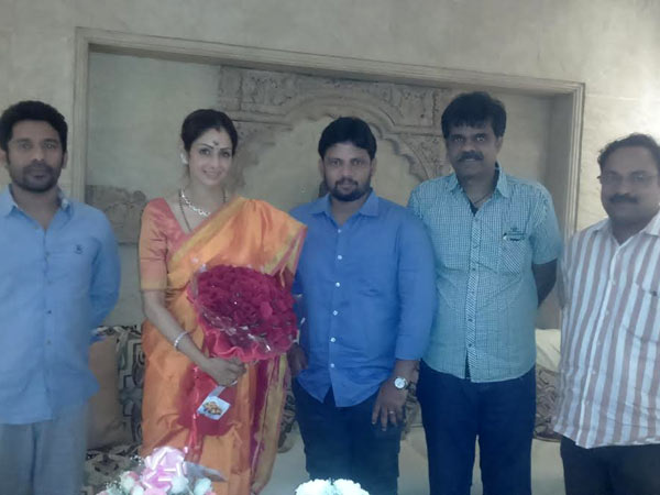 Puli team wishes Sridevi Puli team wishes Sridevi