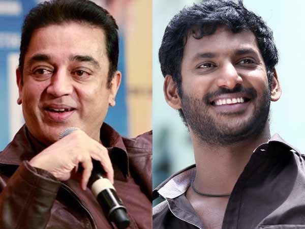 Vishal and Team meet Kamal Hassan Vishal and Team meet Kamal Hassan