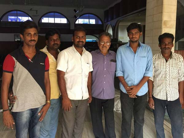 Rajini continues flood relief material distribution Rajini continues flood relief material distribution