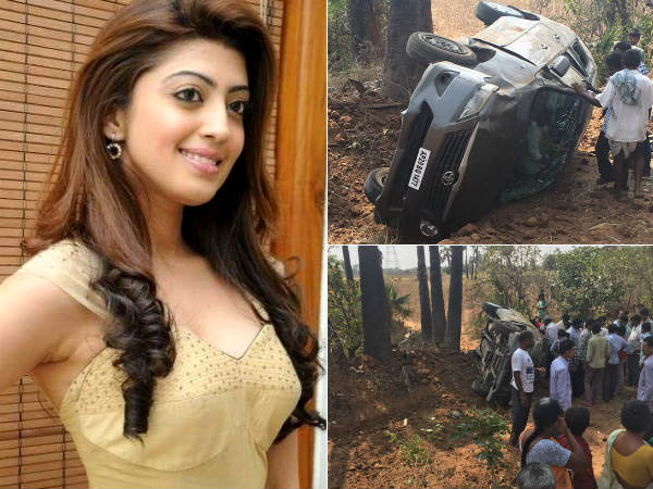 Pranitha Wounded in Road Accident Pranitha Wounded in Road Accident