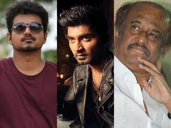 Rajini's recognition to Vijay and Atharva Rajini's recognition to Vijay and Atharva
