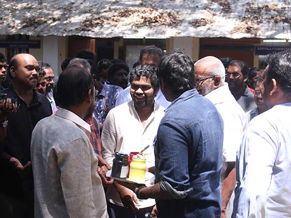 100 painting artists honour Ilaiyaraaja 100 painting artists honour Ilaiyaraaja