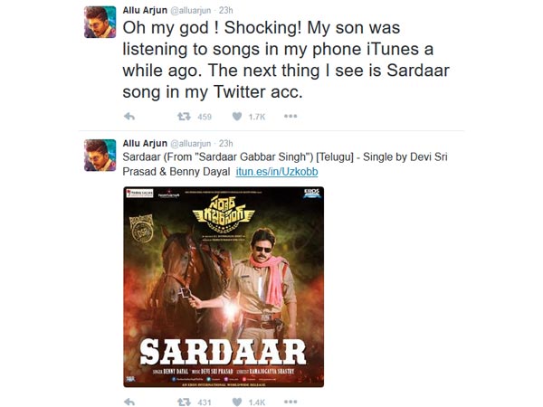 Allu Arjun Son Ayaan Post Sardar Gabbar Singh Song Allu Arjun Son Ayaan Post Sardar Gabbar Singh Song