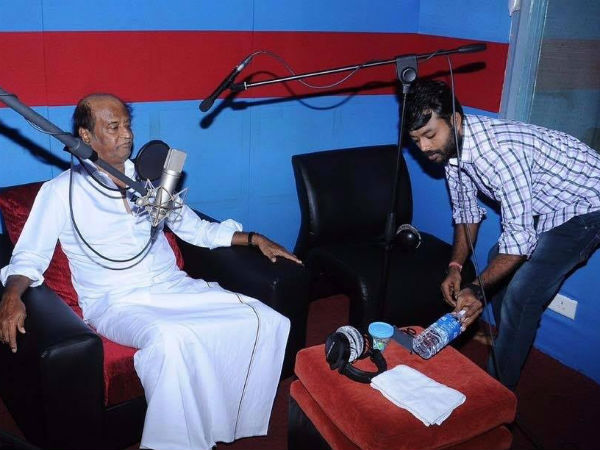 Rajini Completes Kabali Dubbing Rajini Completes Kabali Dubbing