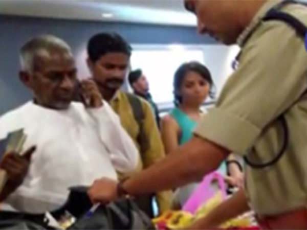 Airport officials apology Ilayaraja Issue Airport officials apology Ilayaraja Issue