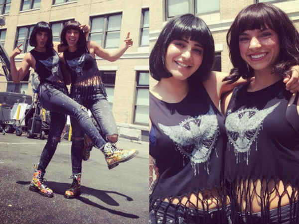 Shruti Hassan gets clicked with her 'lovely' body double Shruti Hassan gets clicked with her 'lovely' body double