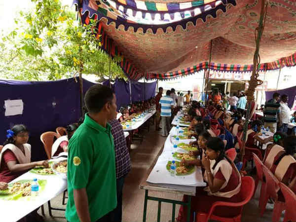 Kabali special sho for 650 students Kabali special sho for 650 students