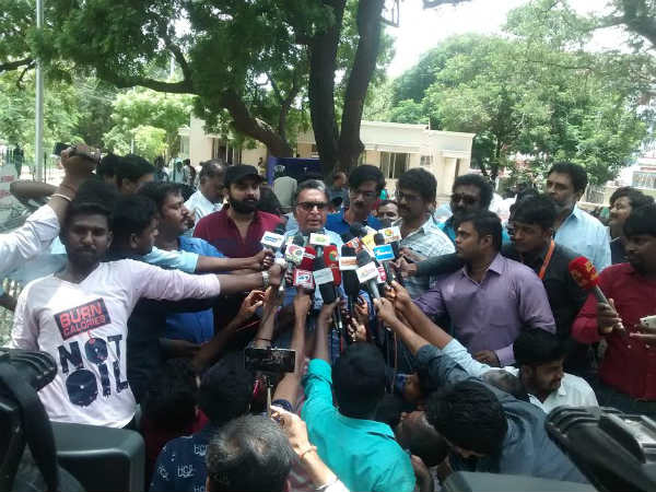 Nassar gives complaint against actor Varahi Nassar gives complaint against actor Varahi