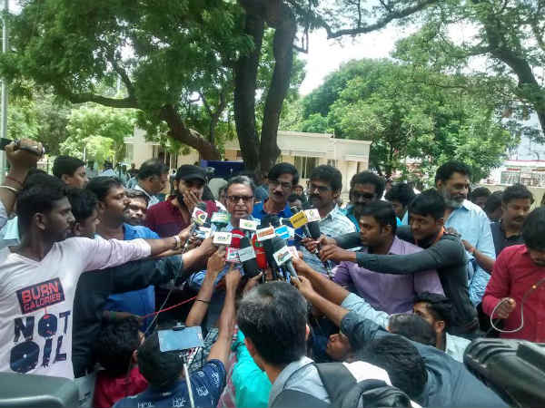 Nassar gives complaint against actor Varahi Nassar gives complaint against actor Varahi