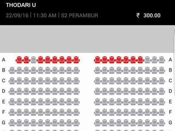Poor opening for Thodari Poor opening for Thodari
