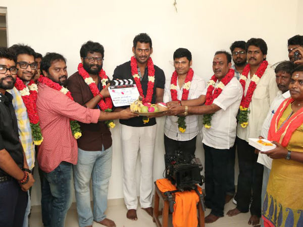 Vishal's new movie launched Vishal's new movie launched