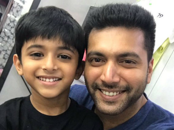 Jayam Ravi's son to act with him in Tik Tik Tik Jayam Ravi's son to act with him in Tik Tik Tik