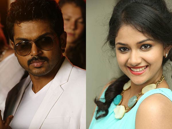 Keerthi to be paired with Karthi! Keerthi to be paired with Karthi!