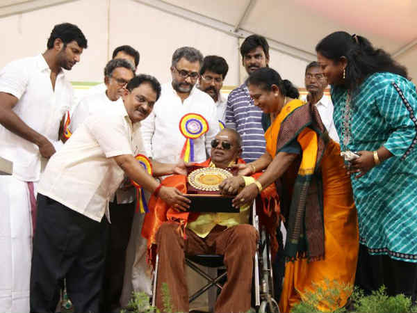 Nadigar Sangam awards for veteran actors including Saroja Devi Nadigar Sangam awards for veteran actors including Saroja Devi